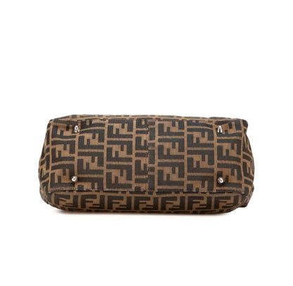 Fendi Vintage FF Handle Tote Zucca Canvas Small