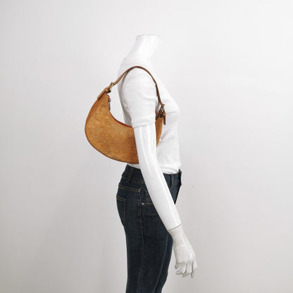 Celine Ava Hobo Pumpkin Camel Suede Leather Shoulder Bag
