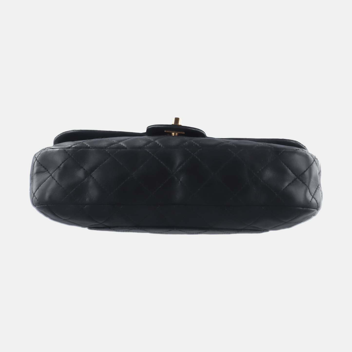 Chanel Classic Flap Medium Black Lambskin Leather Valentine Marine Charms