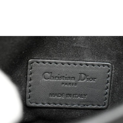 CHRISTIAN DIOR Saddle Mini Leather Shoulder Bag Black - Hot Deals