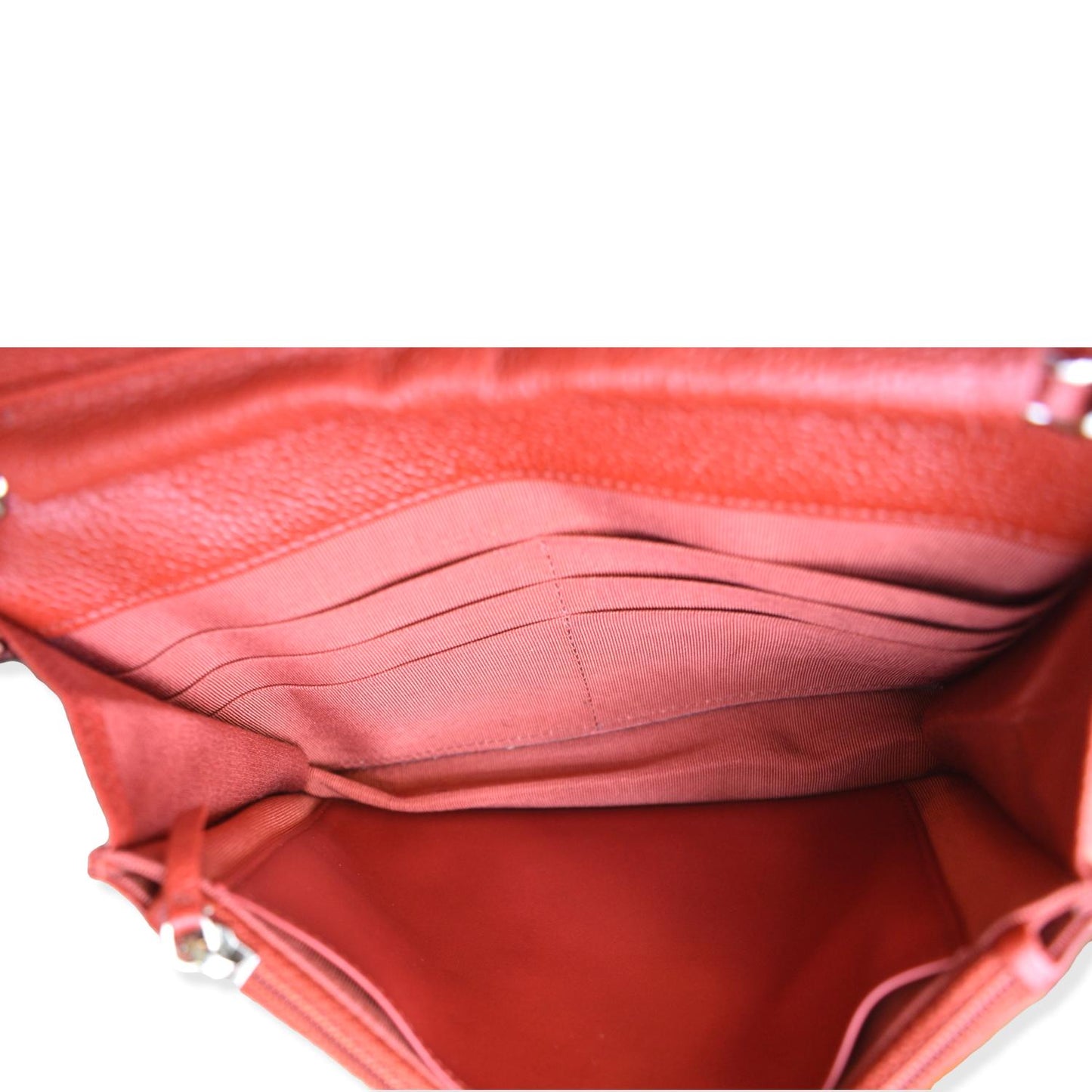 CHANEL CC WOC Caviar Leather Chain Crossbody Bag Red