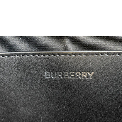 BURBERRY London Check Leather Zip Pouch