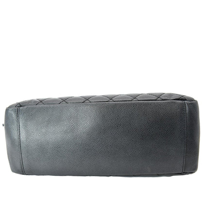 CHANEL Grand Shopping GST Caviar Leather Tote Bag Black