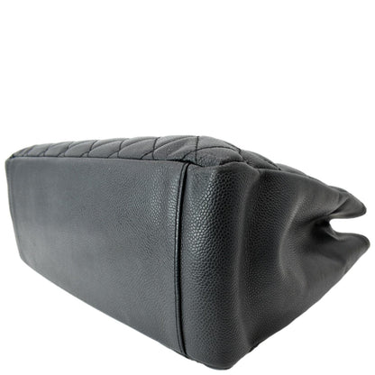 CHANEL Grand Shopping GST Caviar Leather Tote Bag Black