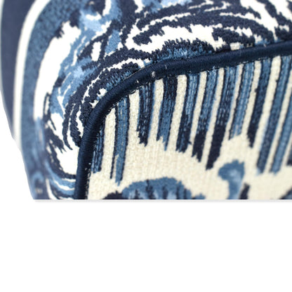 CHRISTIAN DIOR DiorTravel Oblique Embroidery Vanity Case Blue