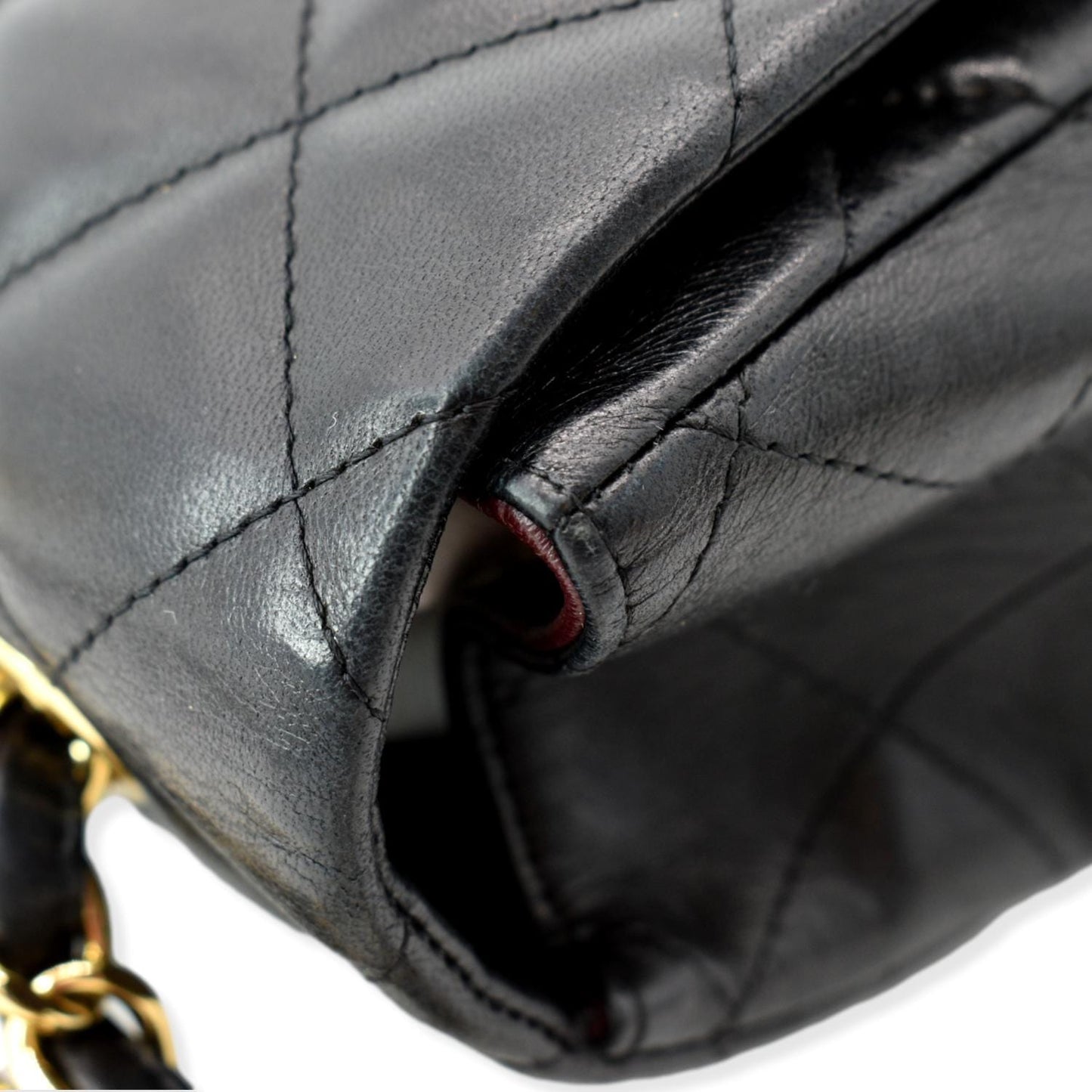 CHANEL Jumbo Classic Single Flap Lambskin Shoulder Bag Black