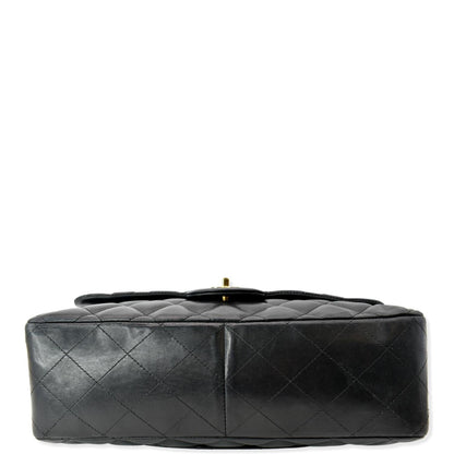 CHANEL Jumbo Classic Single Flap Lambskin Shoulder Bag Black