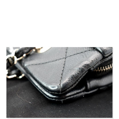 CHANEL Timeless CC Soft Quilted Caviar Leather Shopping Tote Bag Black