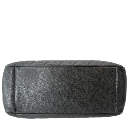 CHANEL Grand Shopping GST Caviar Leather Tote Bag Black