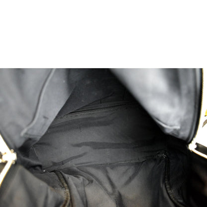 FENDI Monster Eyes Large Nylon Backpack Bag Black