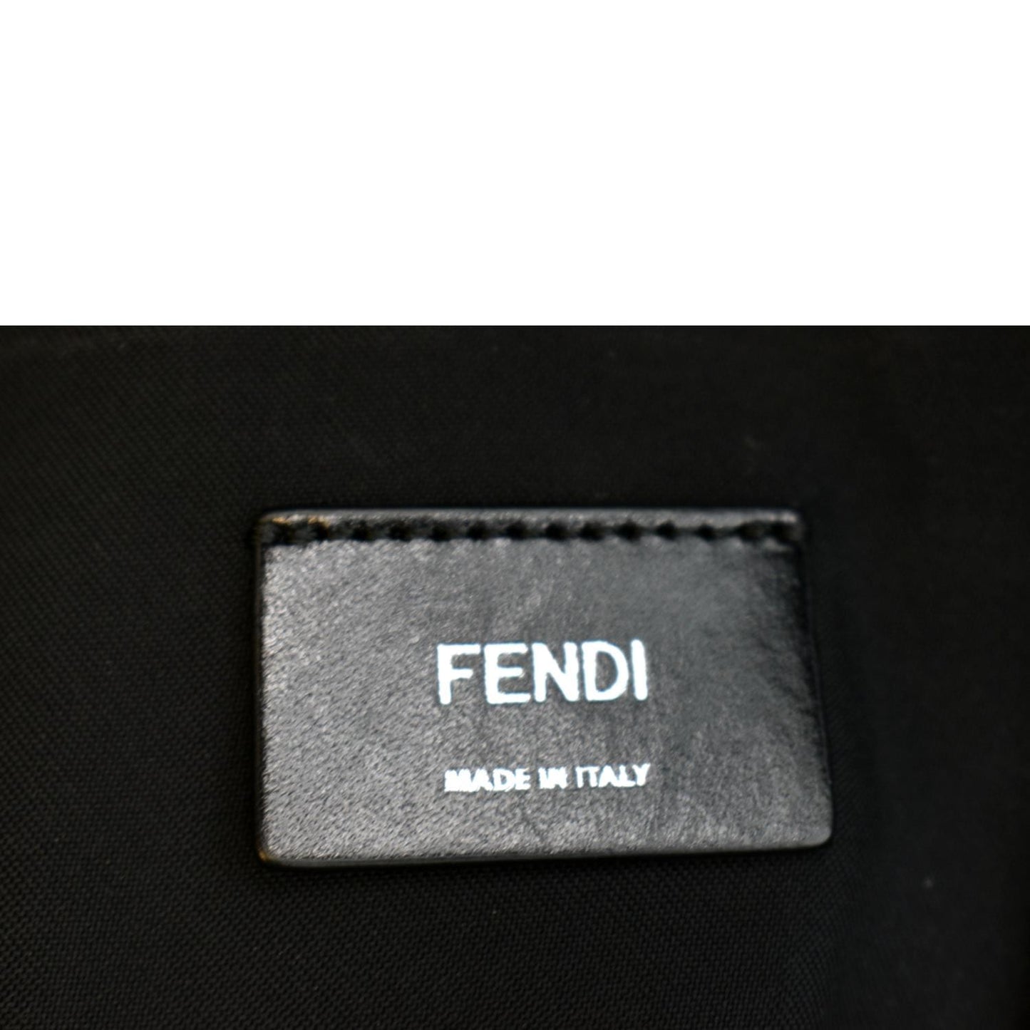 FENDI Monster Eyes Large Nylon Backpack Bag Black