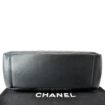 CHANEL Grand Shopping GST Caviar Leather Tote Bag Black