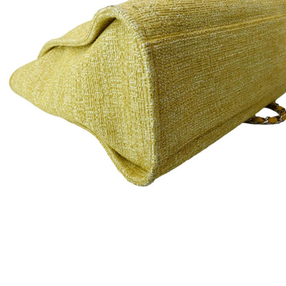 CHANEL Deauville Tweed Canvas Shopping Tote Bag Gold - 10% OFF