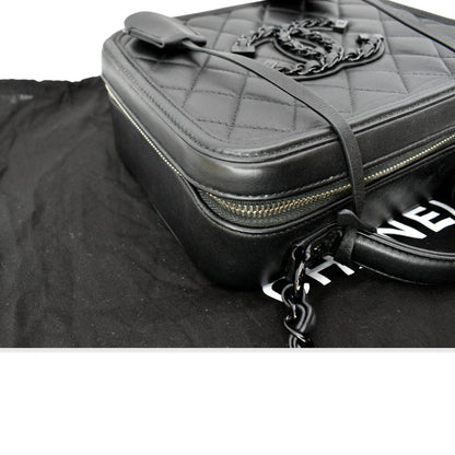 CHANEL Incognito CC Filigree Vanity Lambskin Shoulder Bag So Black
