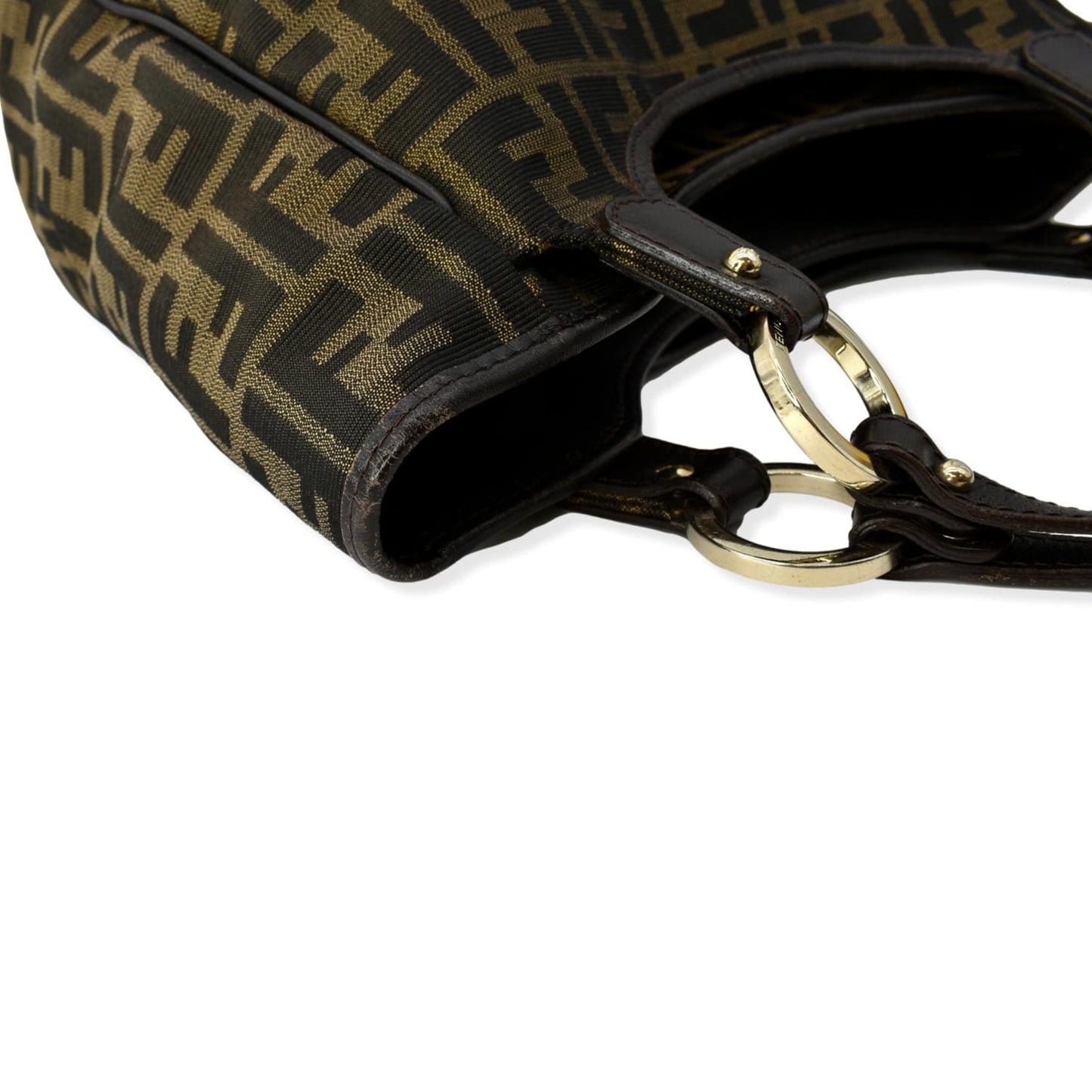 FENDI Chef Zucca Canvas Tote Bag Tobacco Brown