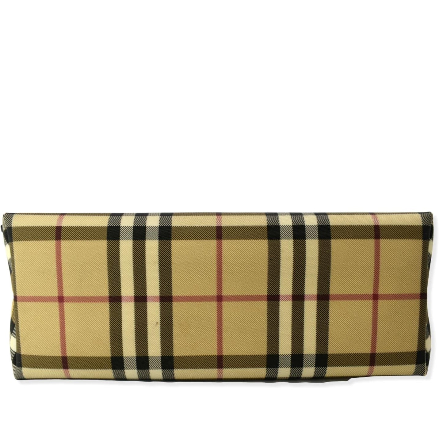 BURBERRY Nova Check Coated Canvas Baguette Bag Beige