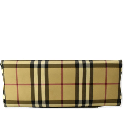 BURBERRY Nova Check Coated Canvas Baguette Bag Beige