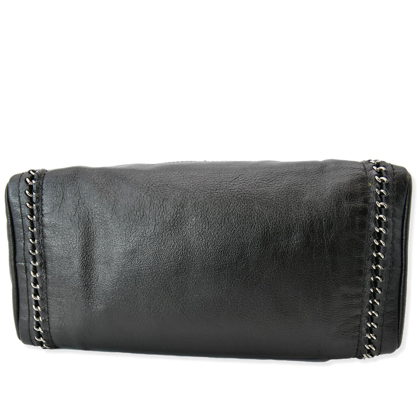 CHANEL CC Chain Around Leather Bowling Bag Black