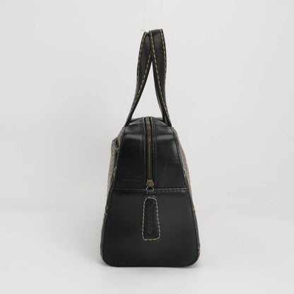 Chanel Surpique Zip Around Satchel Black Quilted Wild Stitch Leather Large