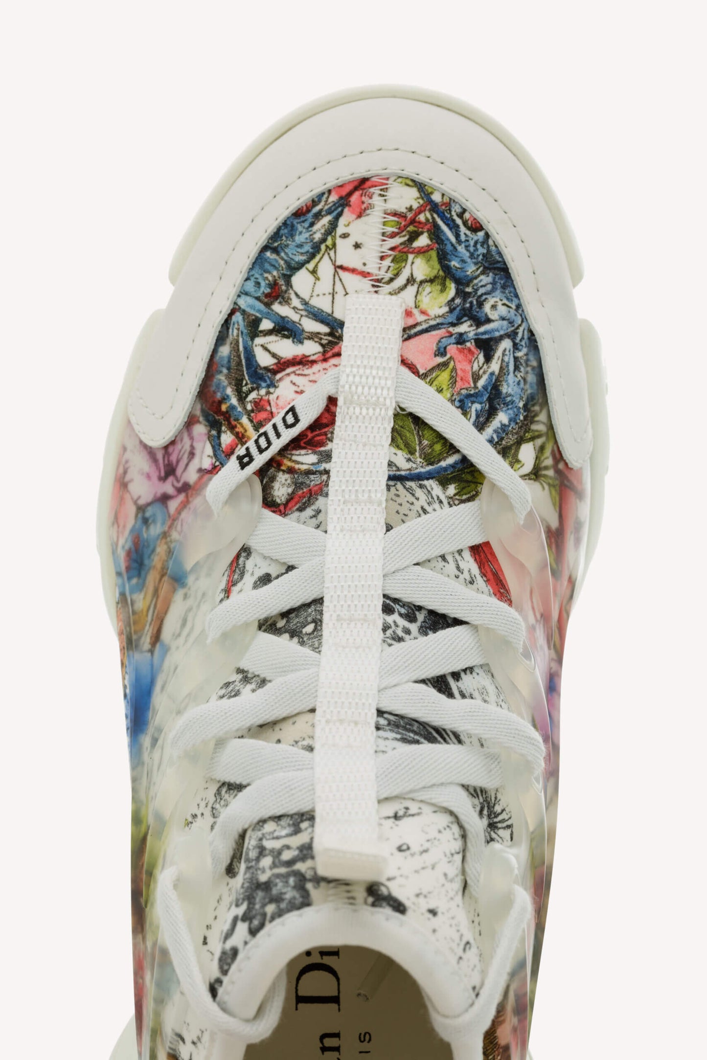 CHRISTIAN DIOR D-CONNECT ZODIAC PRINTED WHITE MULTICOLOR SNEAKERS