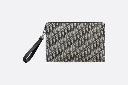 DIOR OBLIQUE A4 ZIPPED POUCH