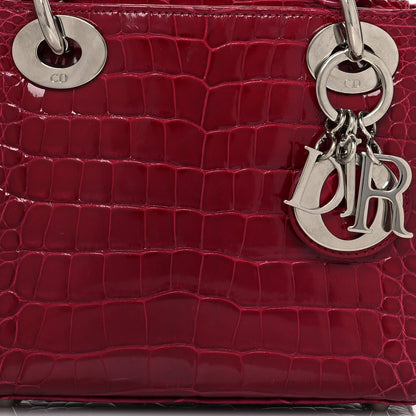 CHRISTIAN DIOR ALLIGATOR MINI LADY DIOR BAG