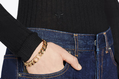 DIOR ÃTOILE CD LOGO CHAIN BRACELET