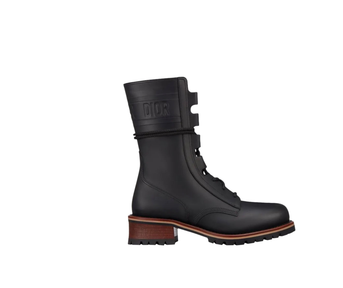 DIOR CALFSKIN LEATHER QUEST HIKING BOOTS