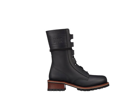 DIOR CALFSKIN LEATHER QUEST HIKING BOOTS