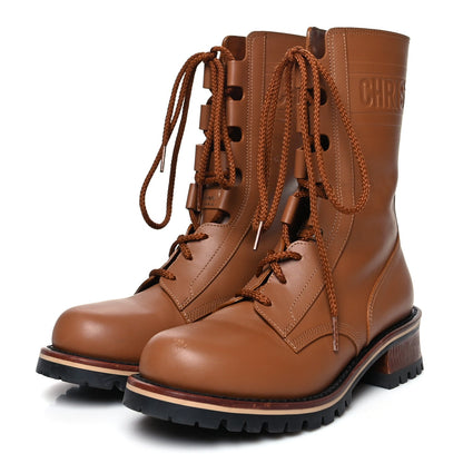 CHRISTIAN DIOR CALFSKIN QUEST COMBAT BOOTS