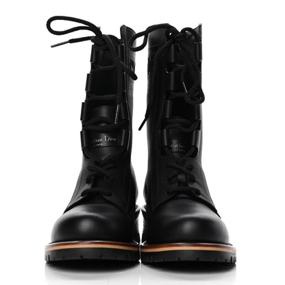 DIOR CALFSKIN LEATHER QUEST HIKING BOOTS