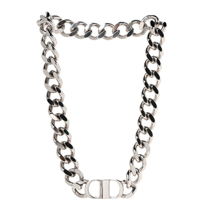 DIOR BRASS CD CHAIN LINK NECKLACE