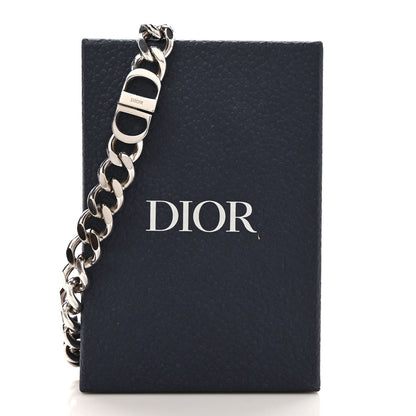 DIOR BRASS CD CHAIN LINK NECKLACE