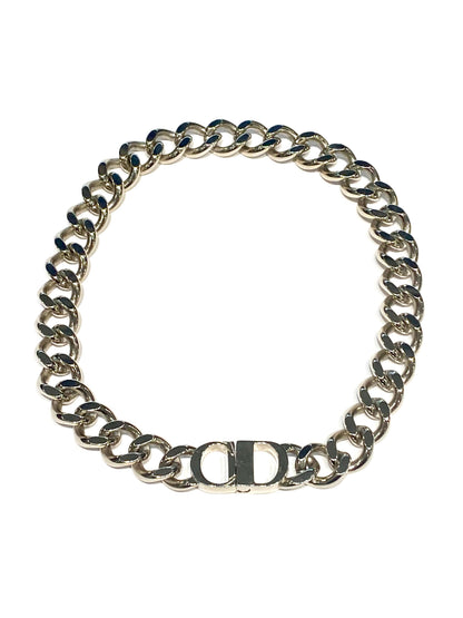 DIOR BRASS CD CHAIN LINK NECKLACE