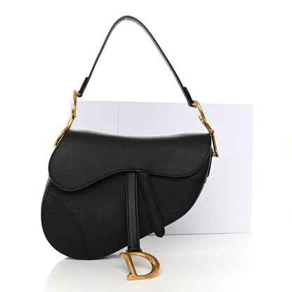 DIOR GRAINED CALFSKIN SADDLE BAG