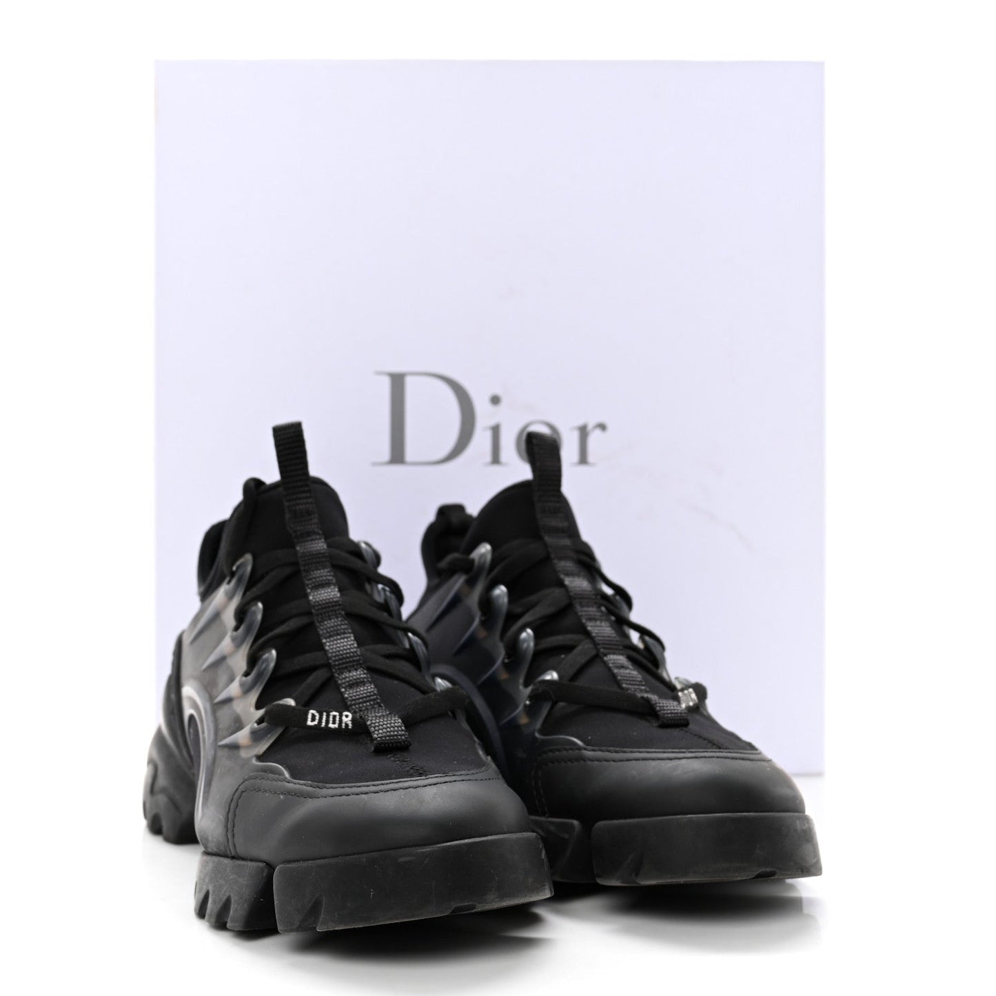 CHRISTIAN DIOR LADIES BLACK D-CONNECT SNEAKERS
