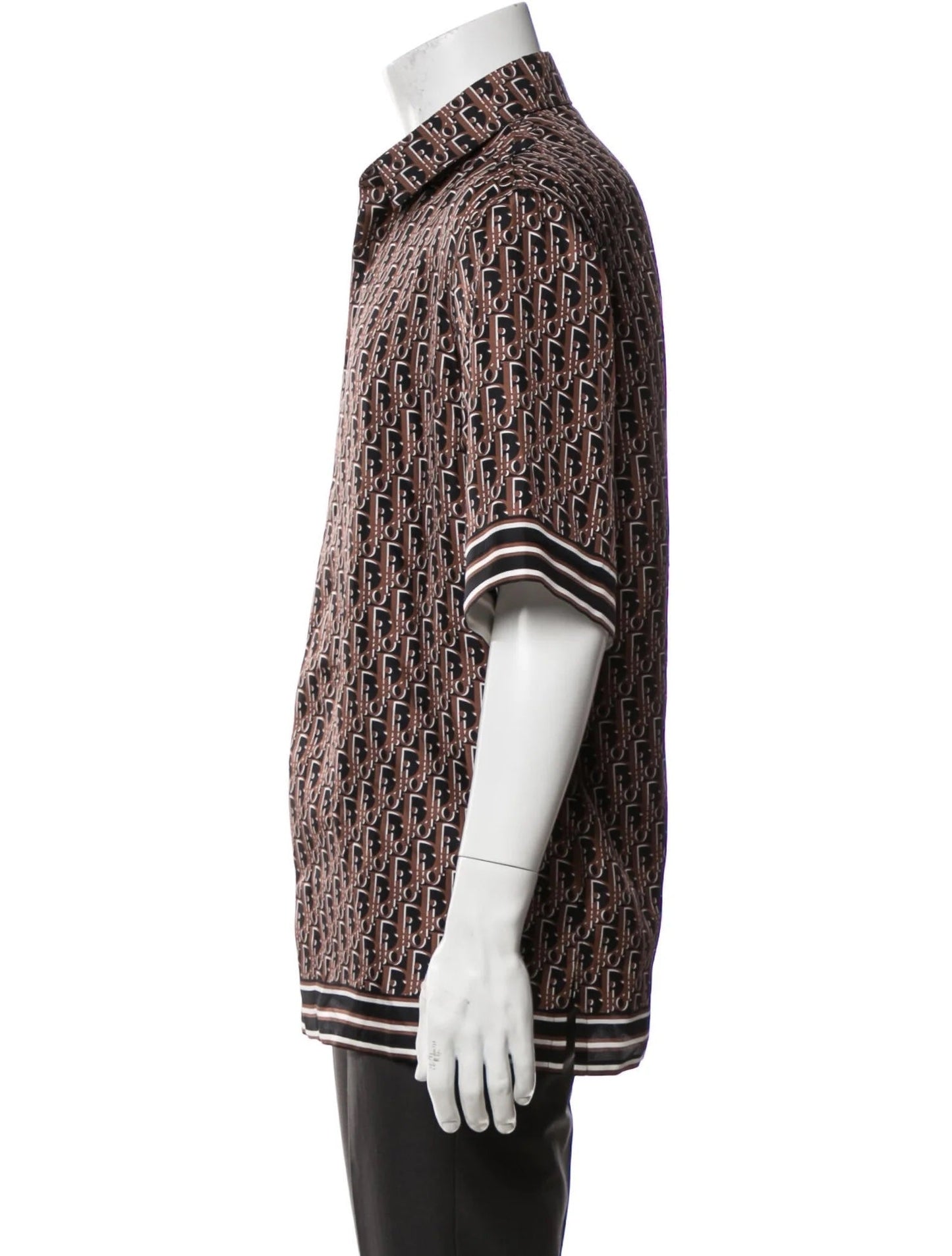 DIOR MEN'S OBLIQUE SHORT SLEEVE SHIRT