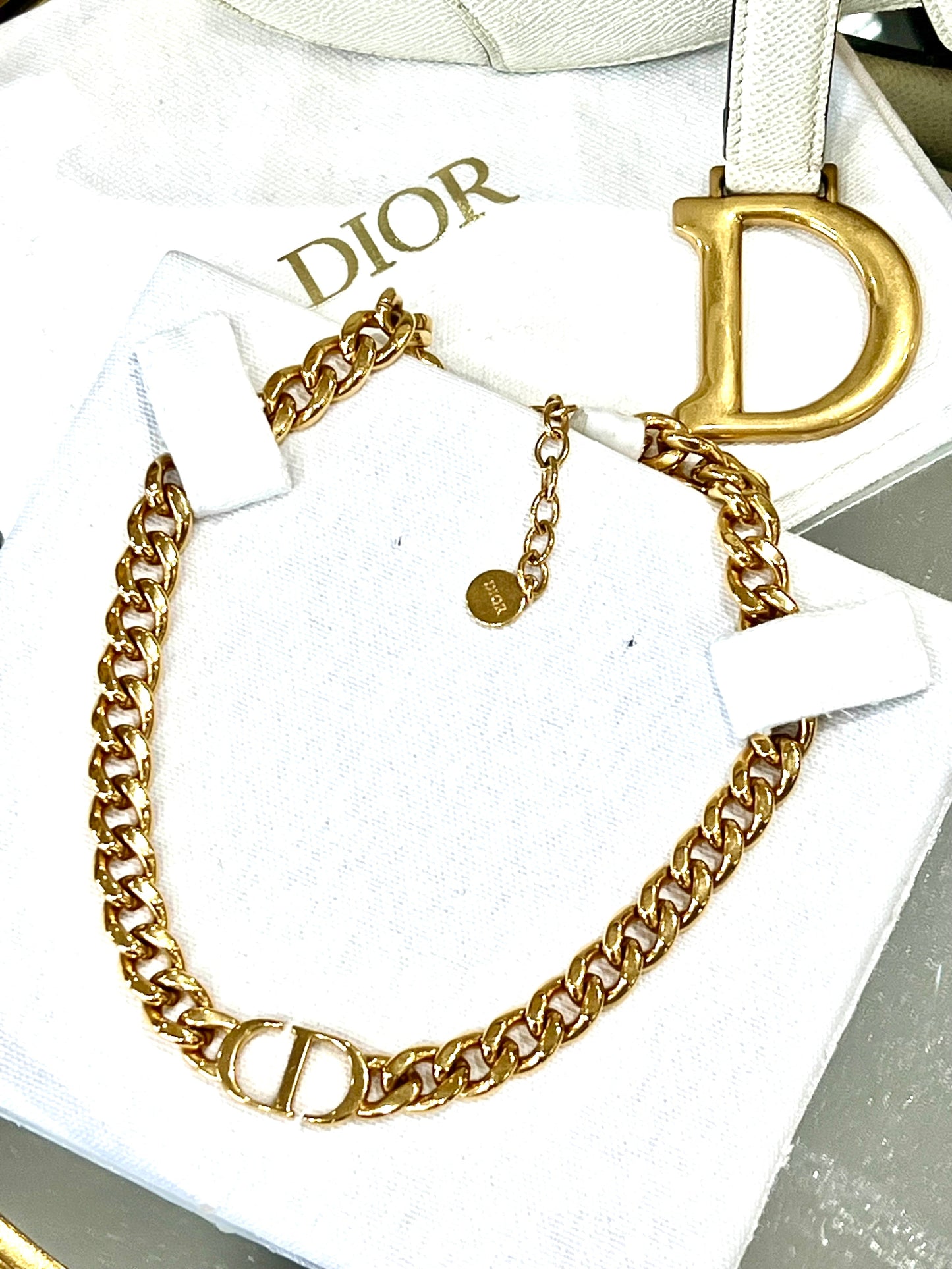 DIOR 30 MONTAIGNE CHAIN LINK NECKLACE