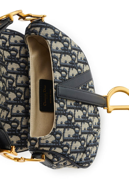 DIOR OBLIQUE JACQUARD MINI SADDLE BAG