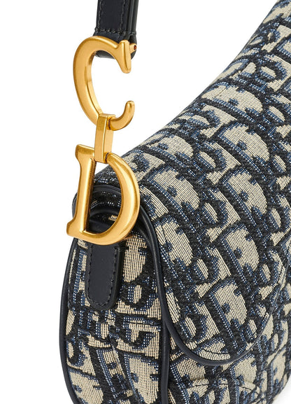 DIOR OBLIQUE JACQUARD MINI SADDLE BAG