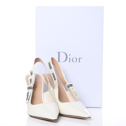 DIOR J'ADIOR PATENT SLINGBACK 100 PUMPS