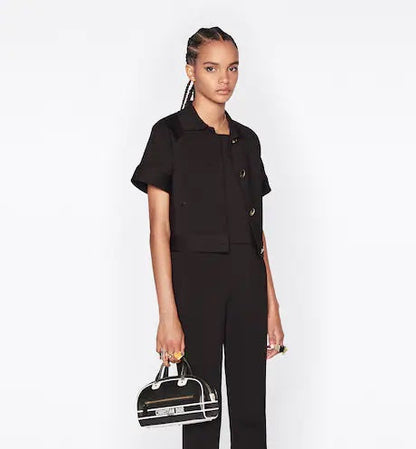 CHRISTIAN DIOR SMALL DIOR VIBE ZIP BOWLING BAG