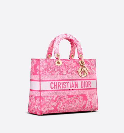 DIOR LARGE LADY D-LITE TOTE BAG