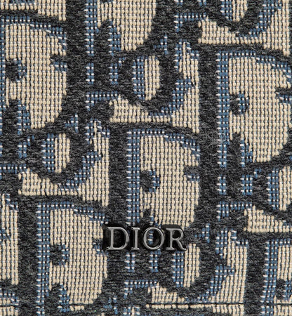 CHRISTIAN DIOR MONOGRAM OBLIQUE JACQUARD VERTICAL CARD HOLDER