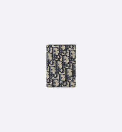CHRISTIAN DIOR MONOGRAM OBLIQUE JACQUARD VERTICAL CARD HOLDER
