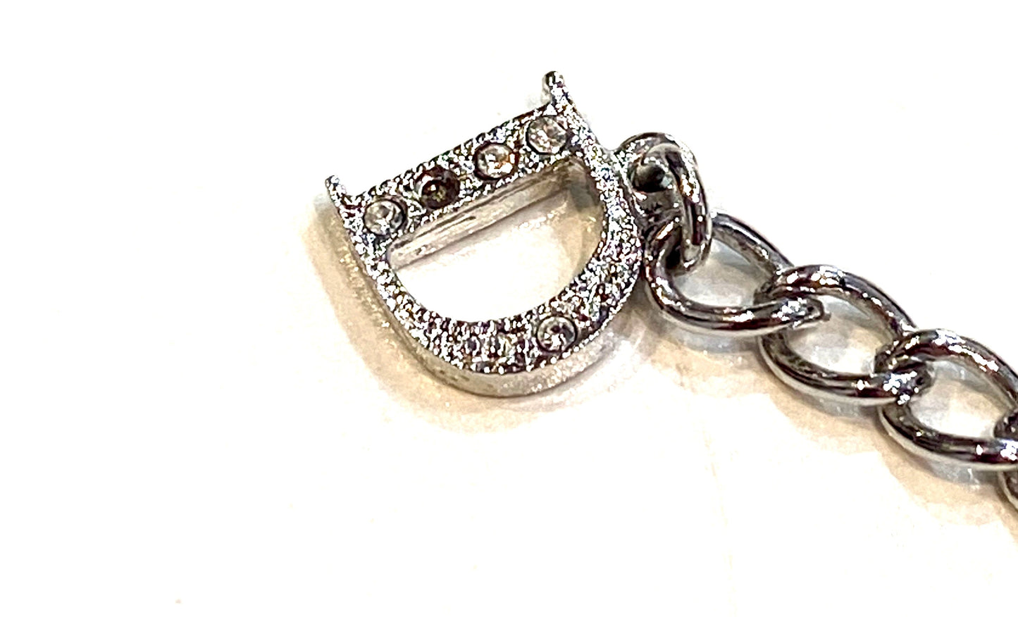 CHRISTIAN DIOR VINTAGE SILVER PLATED BRACELET