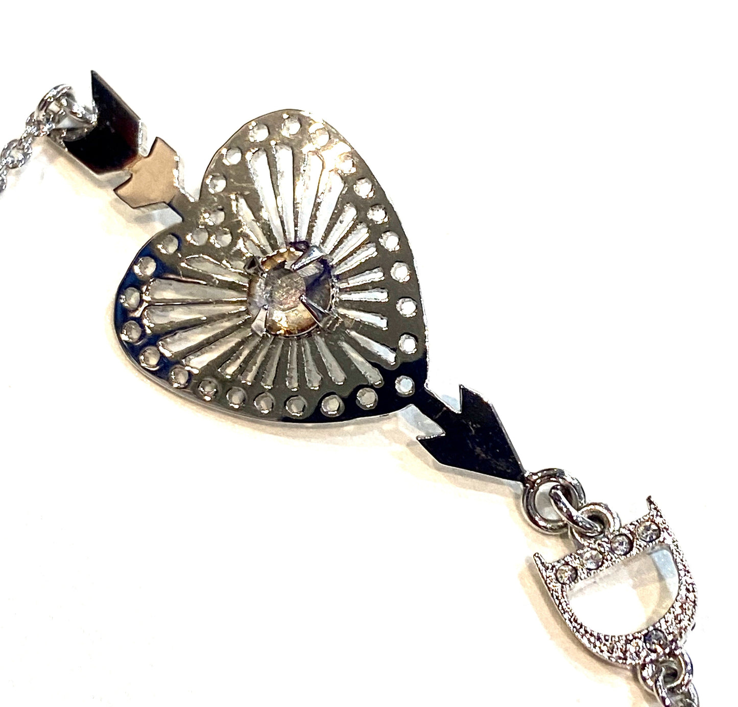 CHRISTIAN DIOR VINTAGE SILVER PLATED BRACELET
