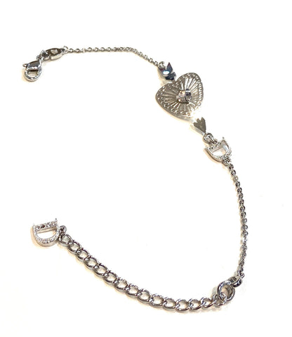 CHRISTIAN DIOR VINTAGE SILVER PLATED BRACELET