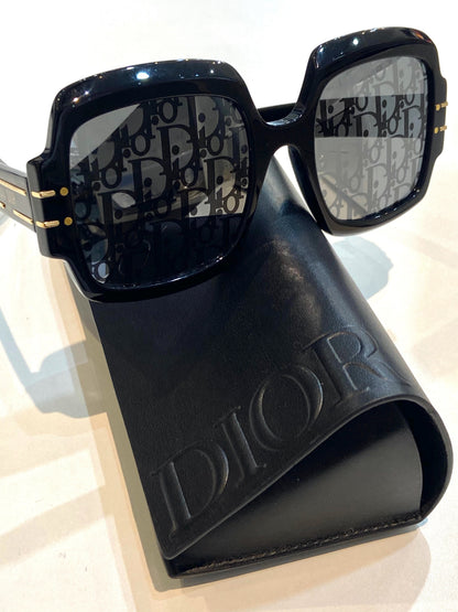 DIOR DIORSIGNATURE OVERSIZED LOGO ACETATE SUNGLASSES