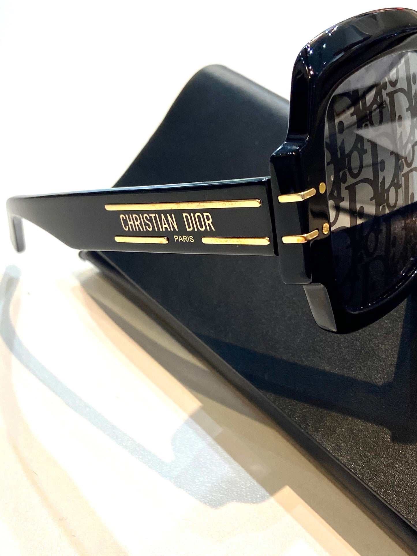 DIOR DIORSIGNATURE OVERSIZED LOGO ACETATE SUNGLASSES
